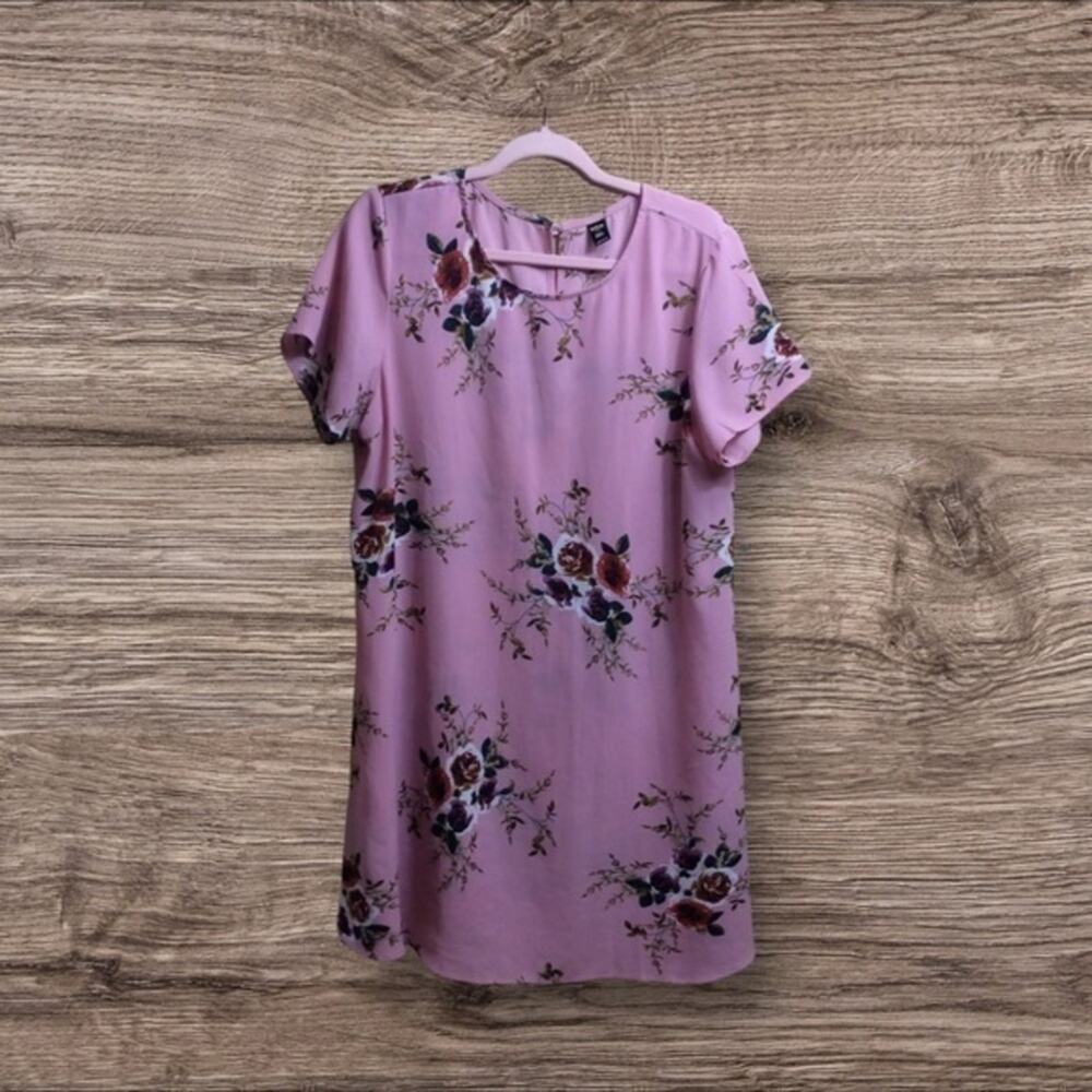 Shein pink floral tunic/mini dress. 0X.